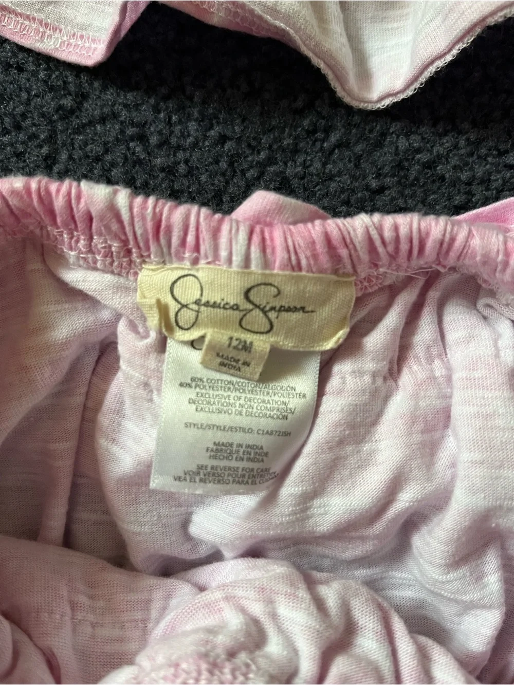 Jessica Simpson Pink Ruffle 12M Set - Picture 3 of 6